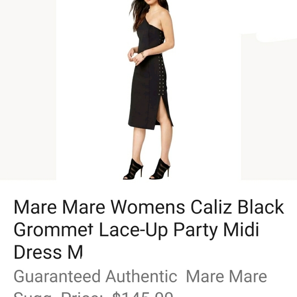 NWT MARE MARE Grommet lace up sexy dress. Semi formal / formal bodycon - Picture 6 of 9